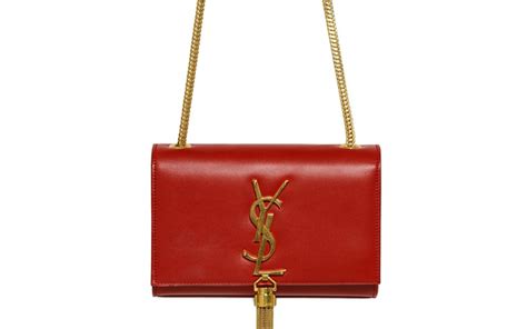 ysl red and gold bag|red ysl bag with tassel.